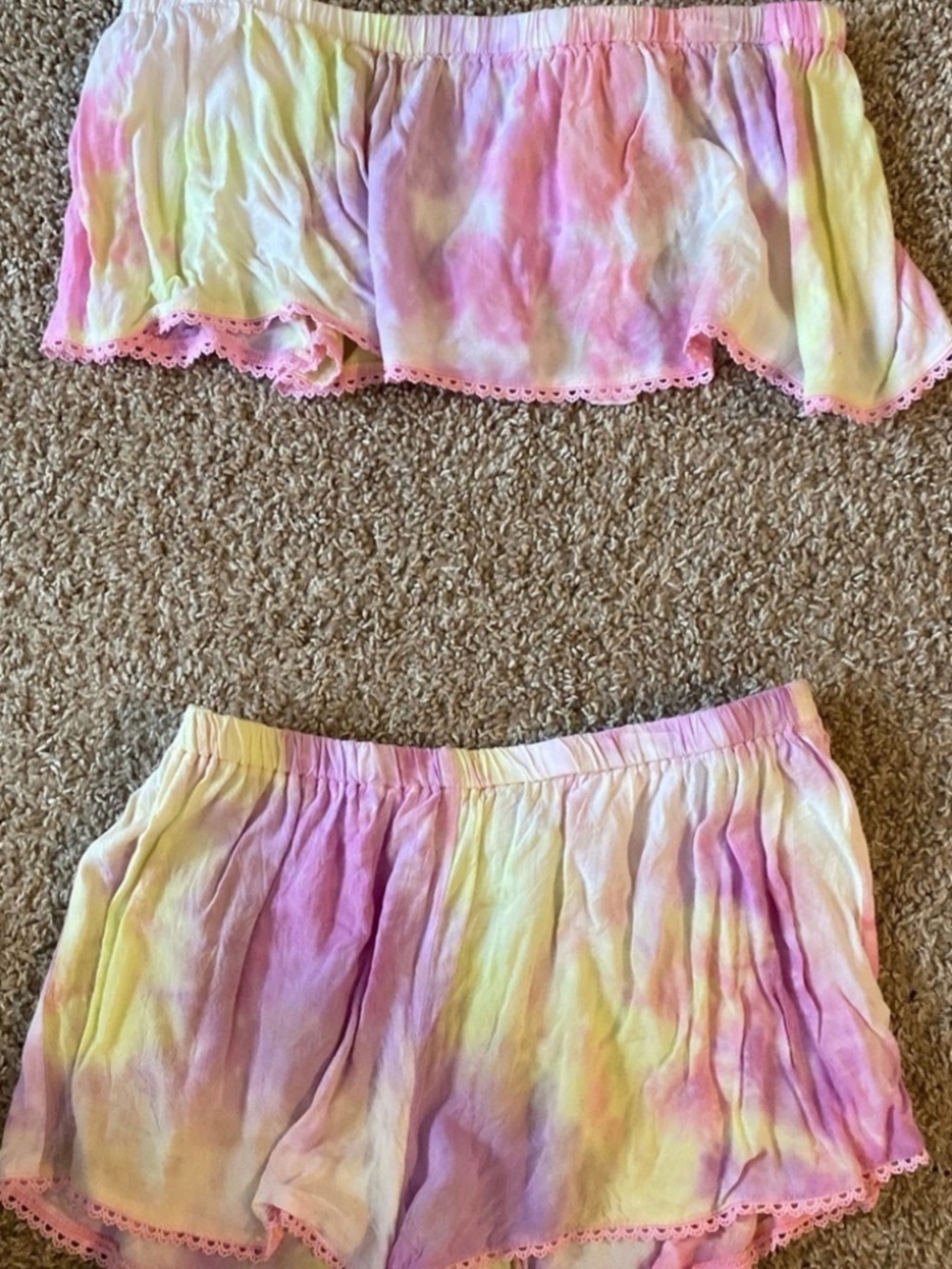 Tobi SIZE MEDIUM M two piece tie dye set LOT5749